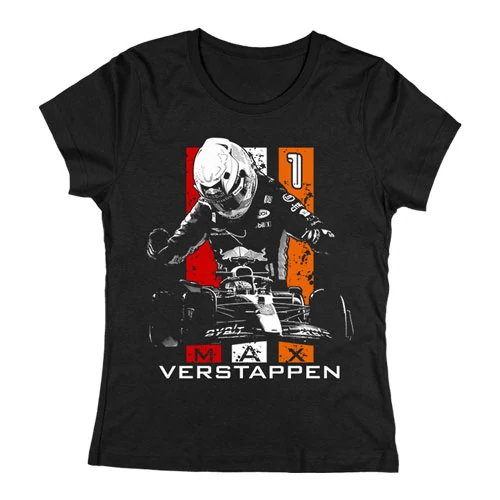Max Verstappen női póló (Fekete)