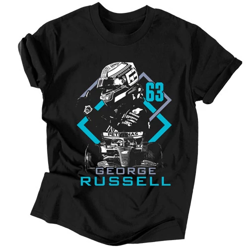 George Russell férfi póló (Fekete)