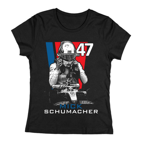 Mick Schumacher női póló (Fekete)