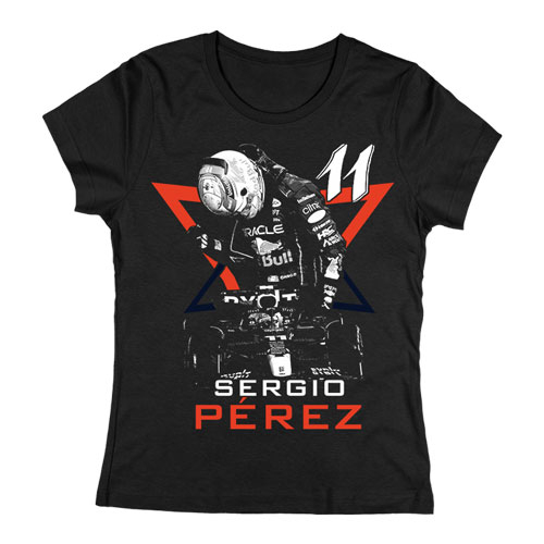 Sergio Pérez női póló (Fekete)