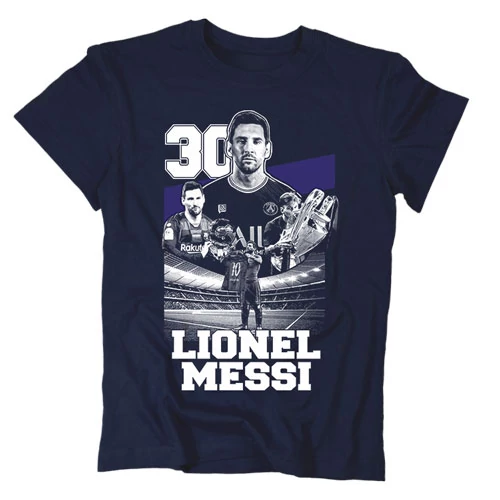 Lionel Messi szurkolói gyerek póló (Sötétkék)