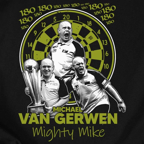 Michael Van Gerwen szurkolói Póló - férfi póló (B_Fekete)