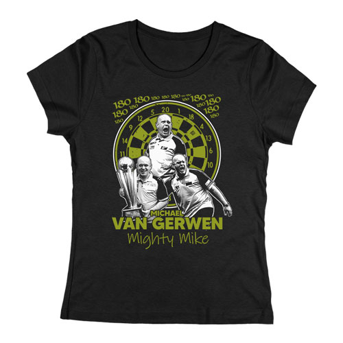 Michael Van Gerwen női póló (Fekete)