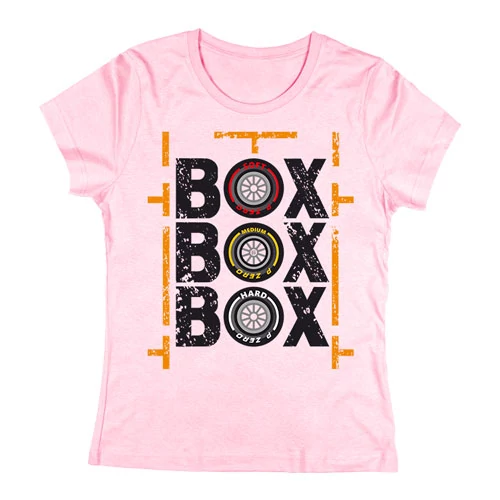 Box Box Box női póló  (Rózsaszín)