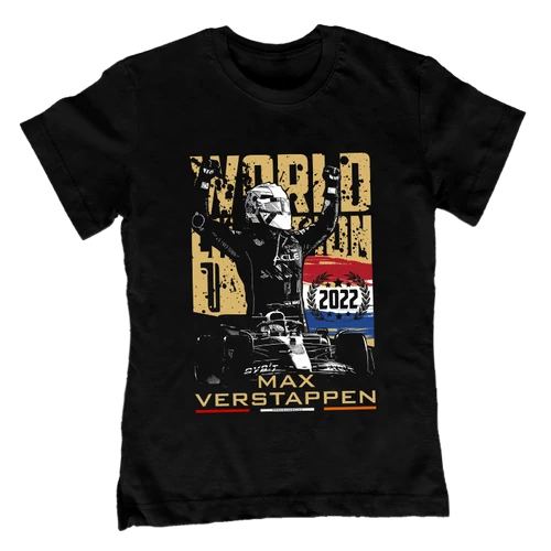 Max Verstappen World Champion (Fekete)