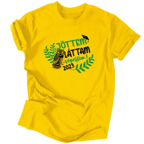 Jöttem láttam végeztem póló (Citrom)