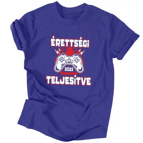 Érettségi szint teljesítve póló (Királykék)