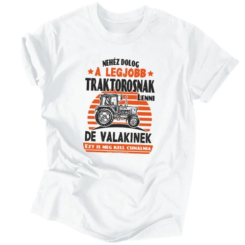 A legjobb traktoros póló (Fehér)