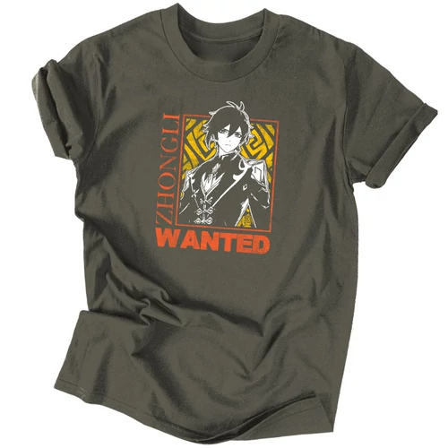 Zhongli Wanted  póló (Grafit)