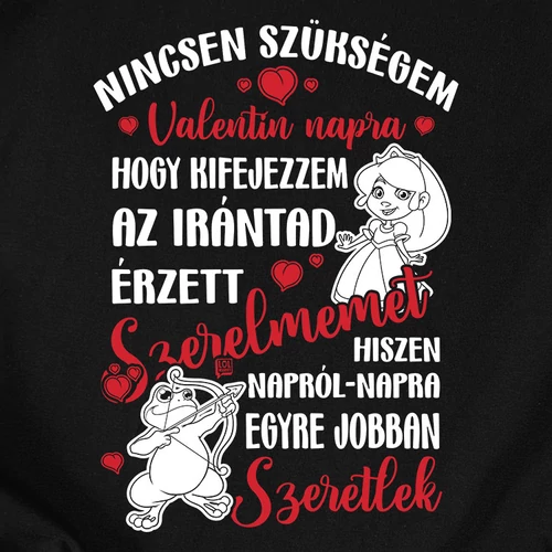 Egyre jobban szeretlek póló (Bg_Fekete)