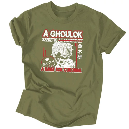 A ghoulok szeretik a kávét póló (Millitary)
