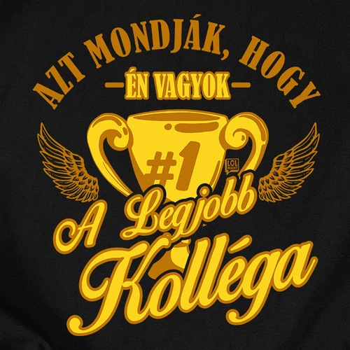 A legjobb kolléga póló (B_Fekete)