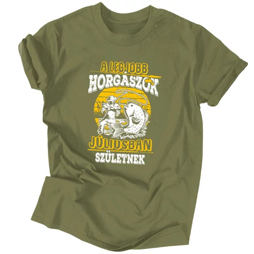 A legjobb horgászok férfi póló (Military)