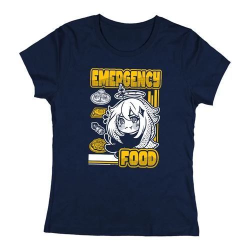 Emergency Food női póló (Sötétkék)