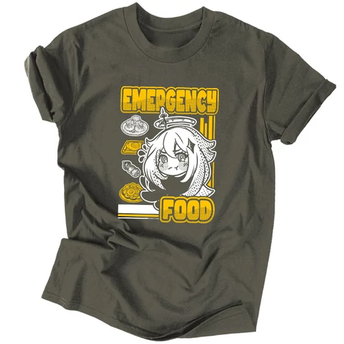 Emergency Food férfi póló (Grafit)