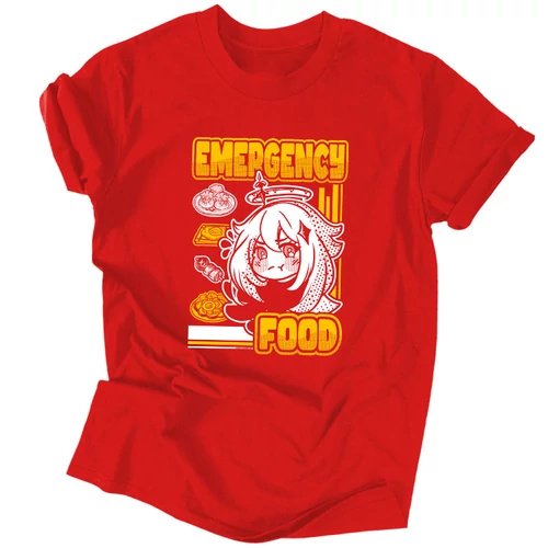 Emergency Food férfi póló (Piros)