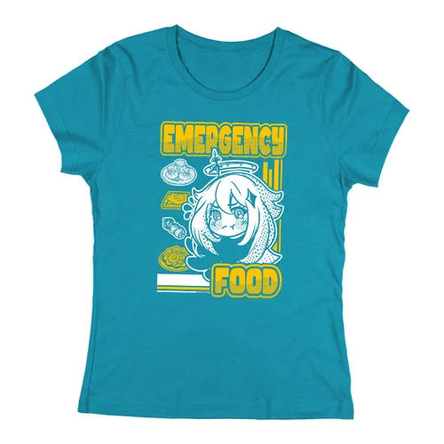Emergency Food női póló (Türkiz)