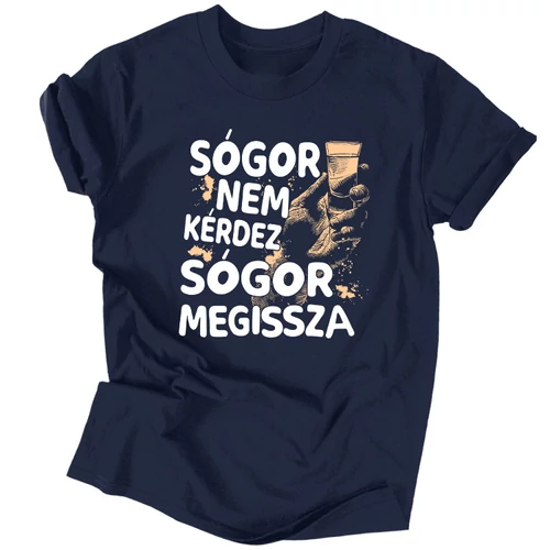 Sógor megissza póló (Sötétkék)