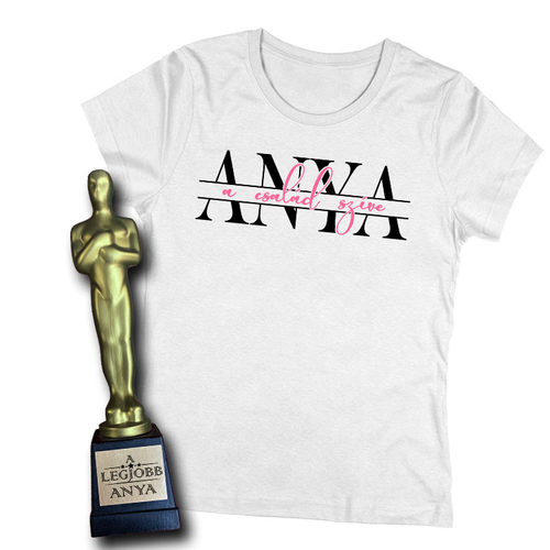 A család szíve női póló + A legjobb anya Oscar szobor