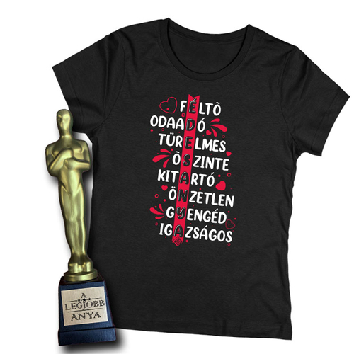 Édesanya női póló + A legjobb anya Oscar szobor