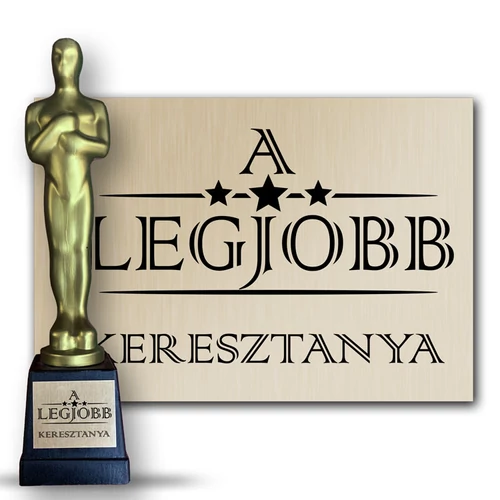 Ajándék szobor - A legjobb keresztanya