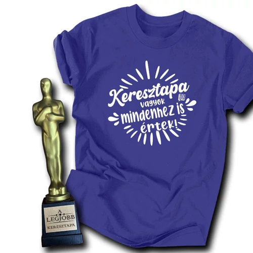 Keresztapa férfi póló (Királykék)