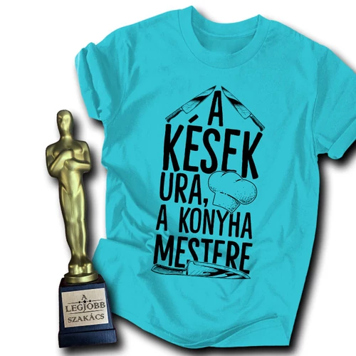 A kések ura férfi póló (Türkiz)