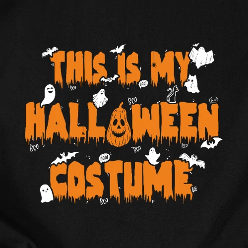 Halloween costume férfi póló (B_fekete)