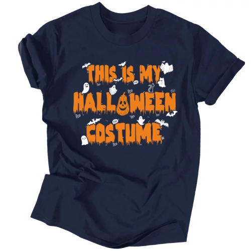 Halloween costume férfi póló (sötétkék)