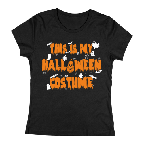 Halloween costume női póló (Fekete)