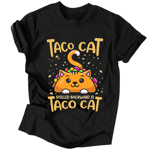 Taco Cat férfi póló (fekete)