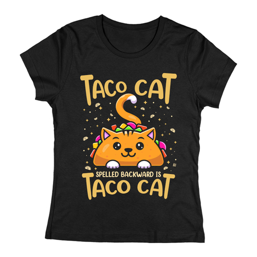 Taco Cat női póló (Fekete)