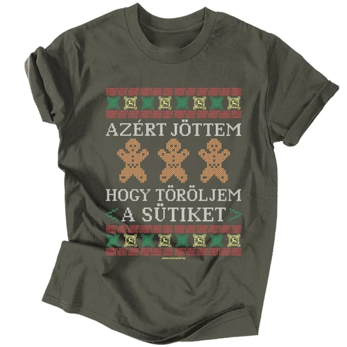 Sütik törlése férfi póló (Sötétszürke)