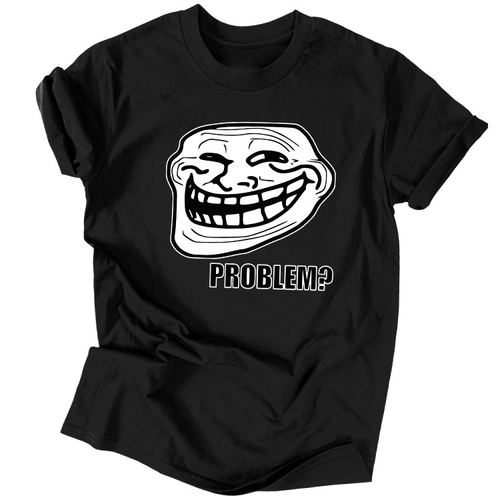 Trollface férfi póló (Fekete)