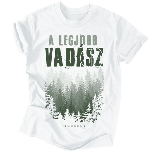 A legjobb vadász férfi póló (Fehér)