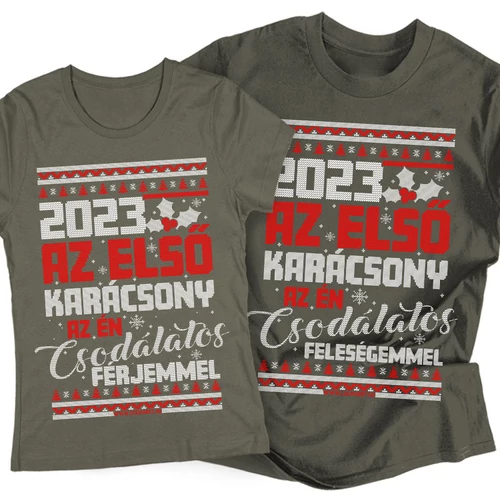 Az első karácsonyom páros szett (sötétszürke)