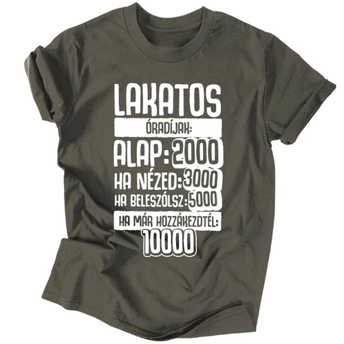 Lakatos Óradíjak férfi póló (grafit)