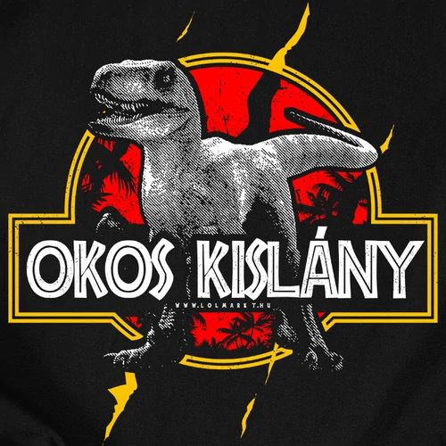 Okos kislány gyerek póló (Fekete)