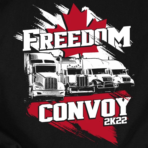 Freedom Convoy 2K22 póló (b_fekete)