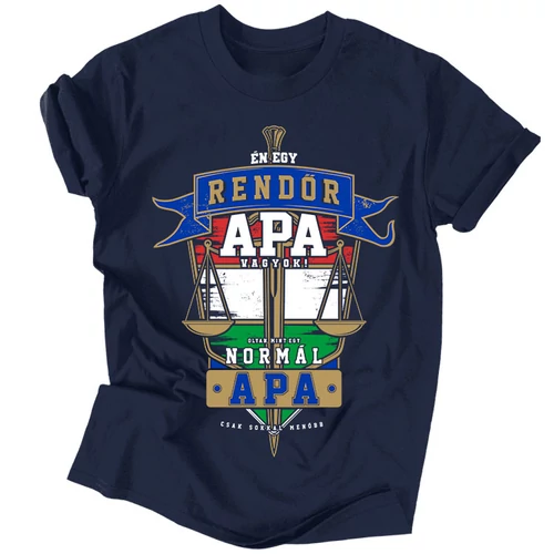 Rendőr apuka póló (sötétkék)