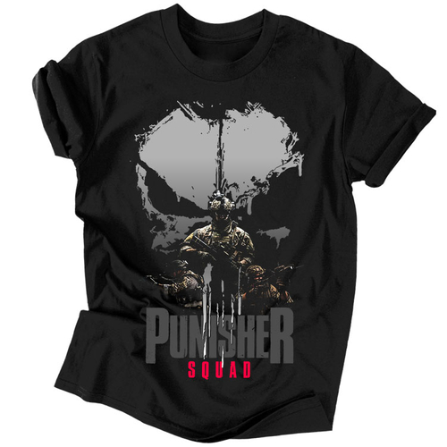 Punisher Squad férfi póló (fekete)