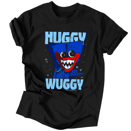 Huggy Wuggy - Egy Ölelést? férfi póló (Fekete)