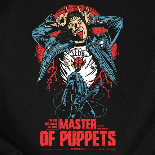 Eddie Munson - Master of Puppets női póló (B_Fekete)