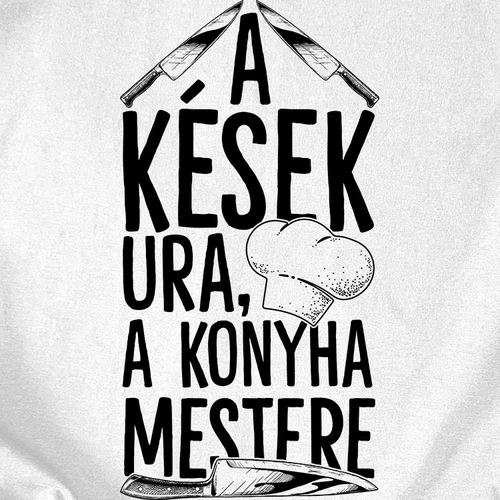 A kések ura férfi póló (B_Fehér)