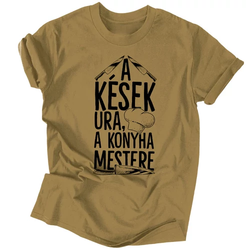 A kések ura férfi póló (Karamell)