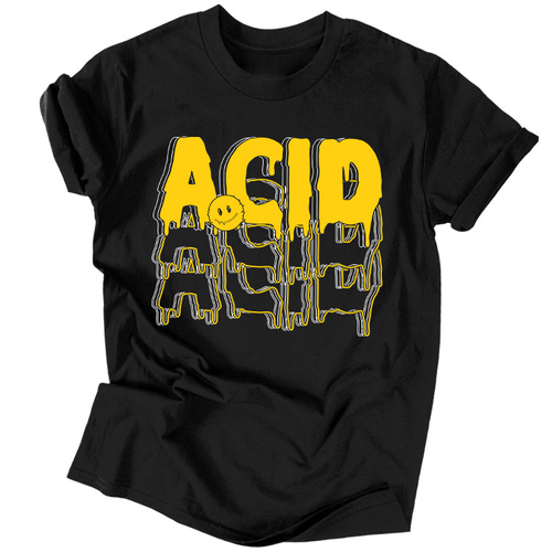 ACID Techno férfi póló (Fekete)