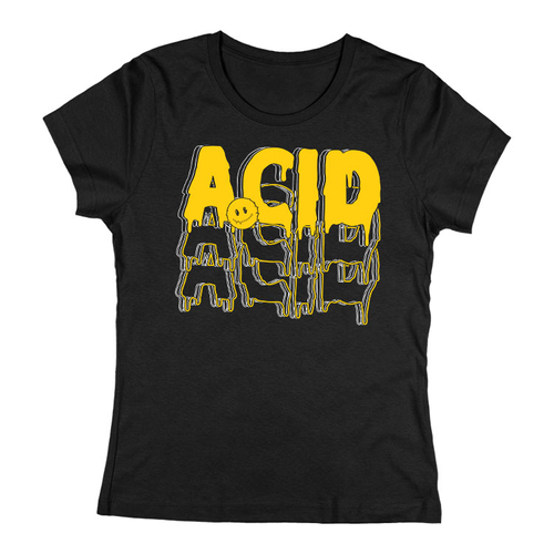 ACID Techno női póló (Fekete)