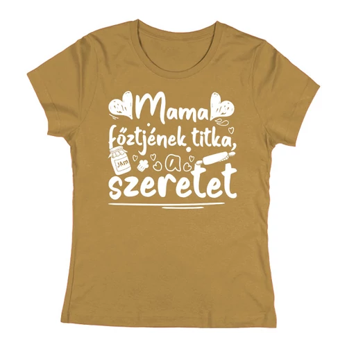 Mama titka női póló (Karamell)