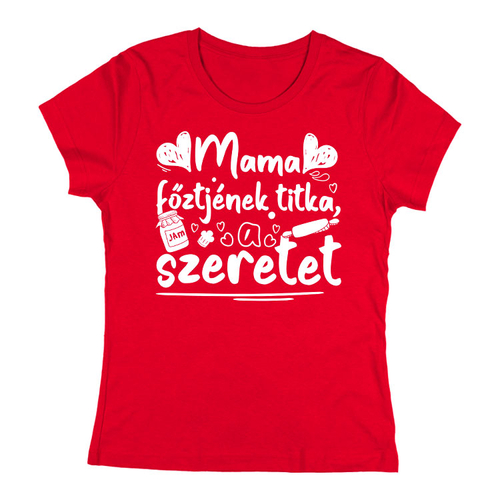 Mama titka női póló (Piros)