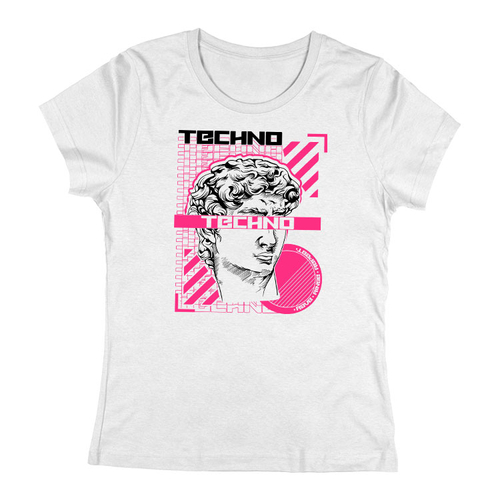 Techno vision női póló (Fehér)